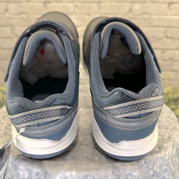 Athletic Works - Blue & Gray U-Strap Durable Comfort Sneakers Big Boys 5M 💙NWT - Picture 7 of 11